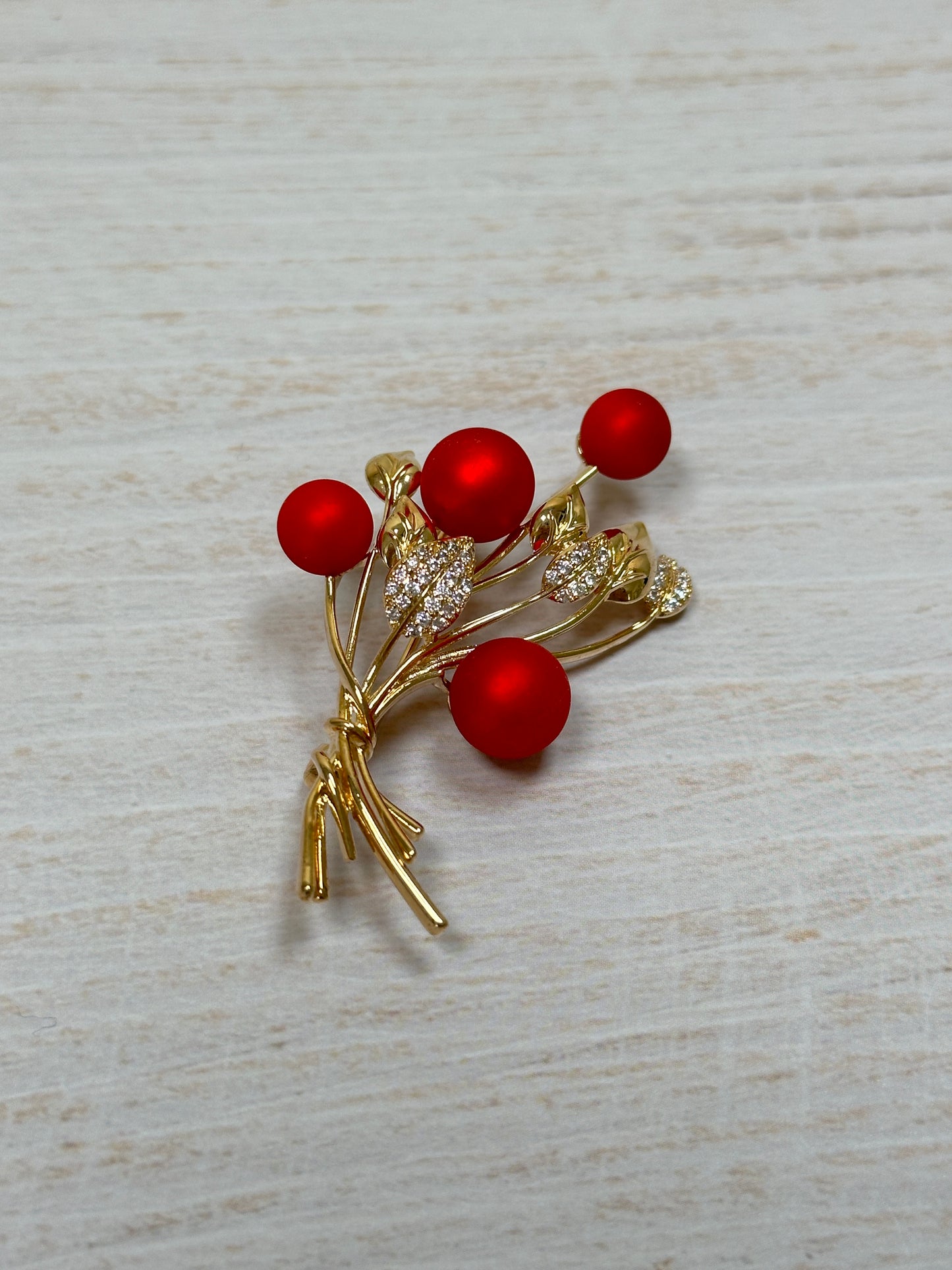 Pretty New Year Brooch