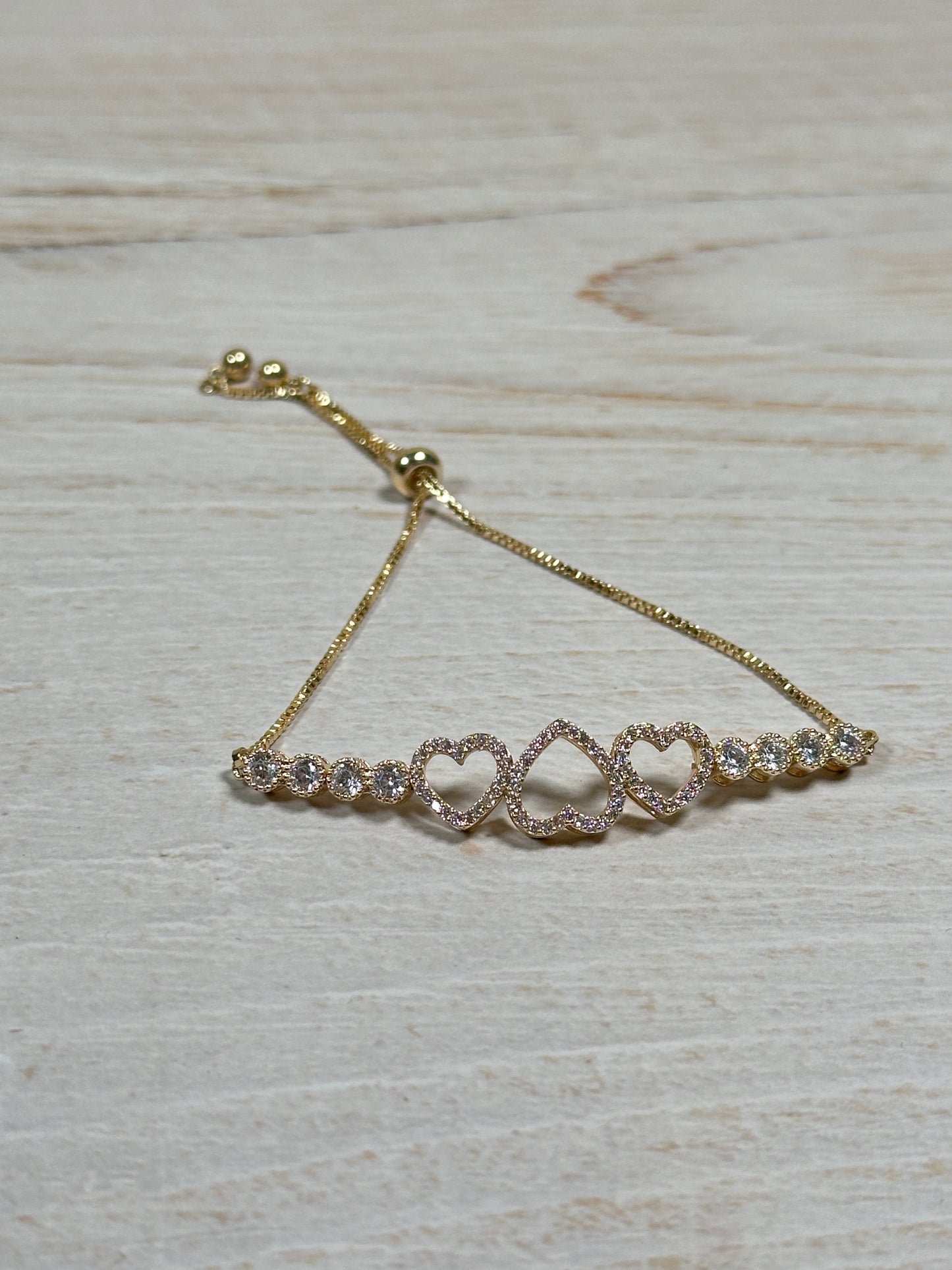 Most Favorite Style! Adjustable Heart Bracelet
