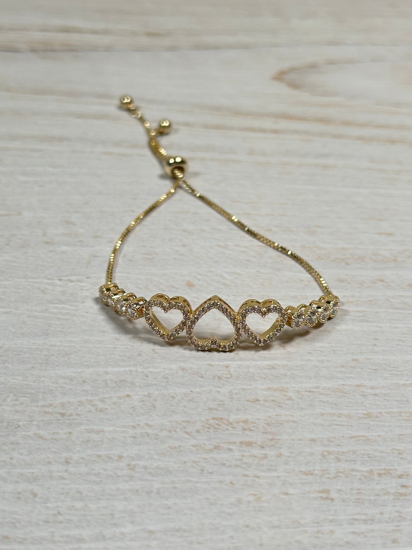 Most Favorite Style! Adjustable Heart Bracelet