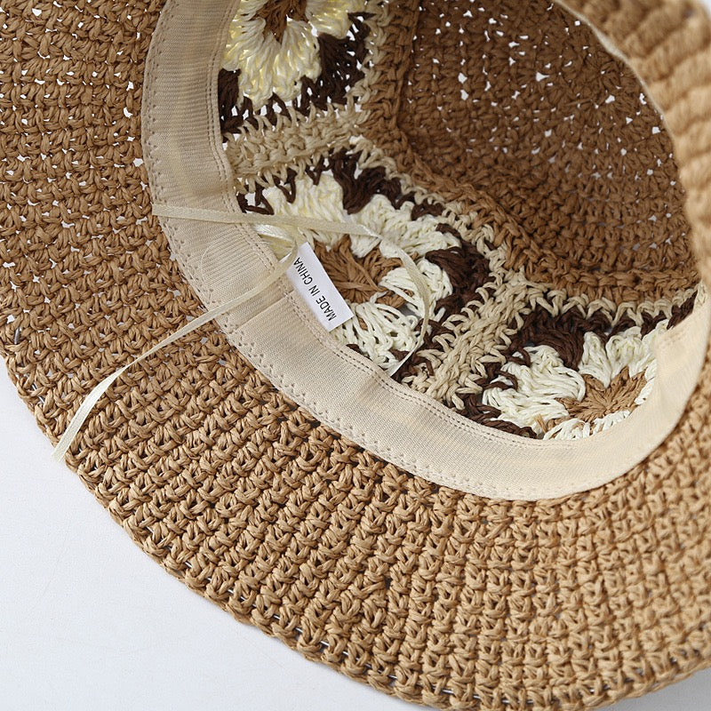 Women Thick Straw Bucket Hat, More Colors