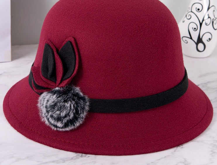 Winter Fedora Wool Hat, More Colors