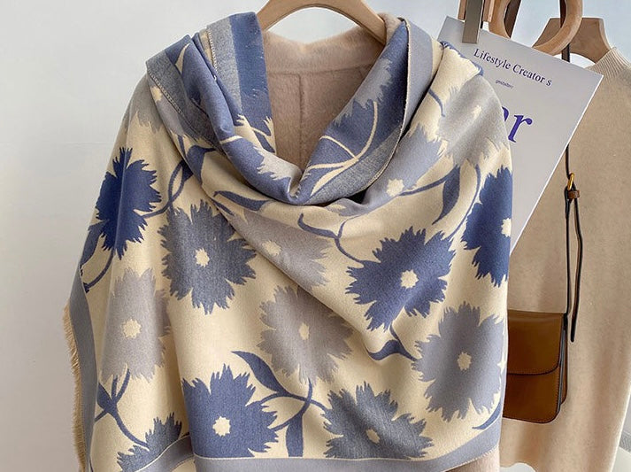 Spring Fall Winter Flower Scarf, More Colors