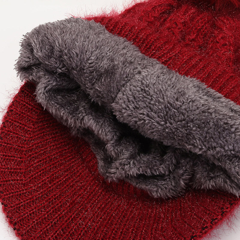 Winter Warm Knit Hat with Brim, More Colors