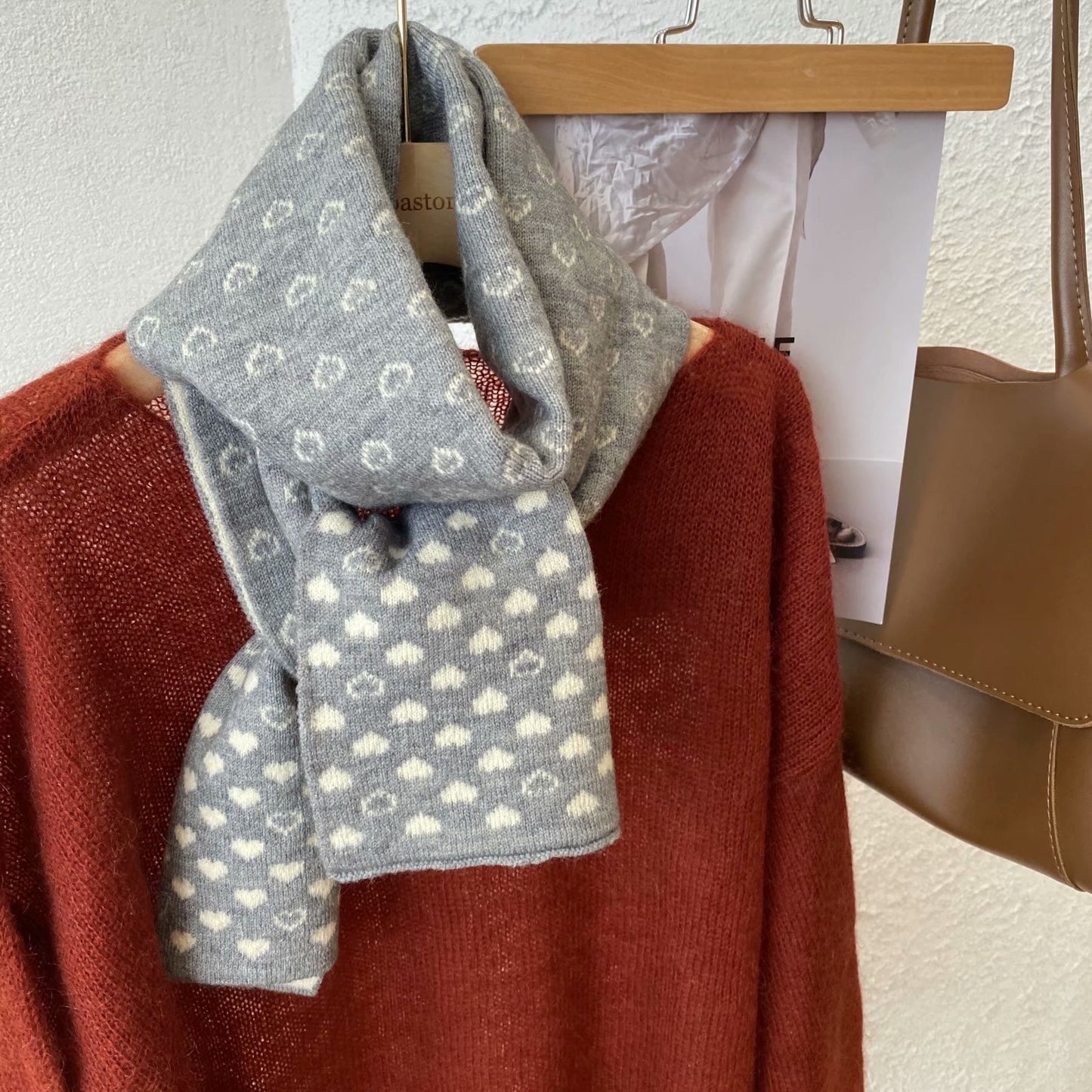 Women Stylish Scarf With Heart