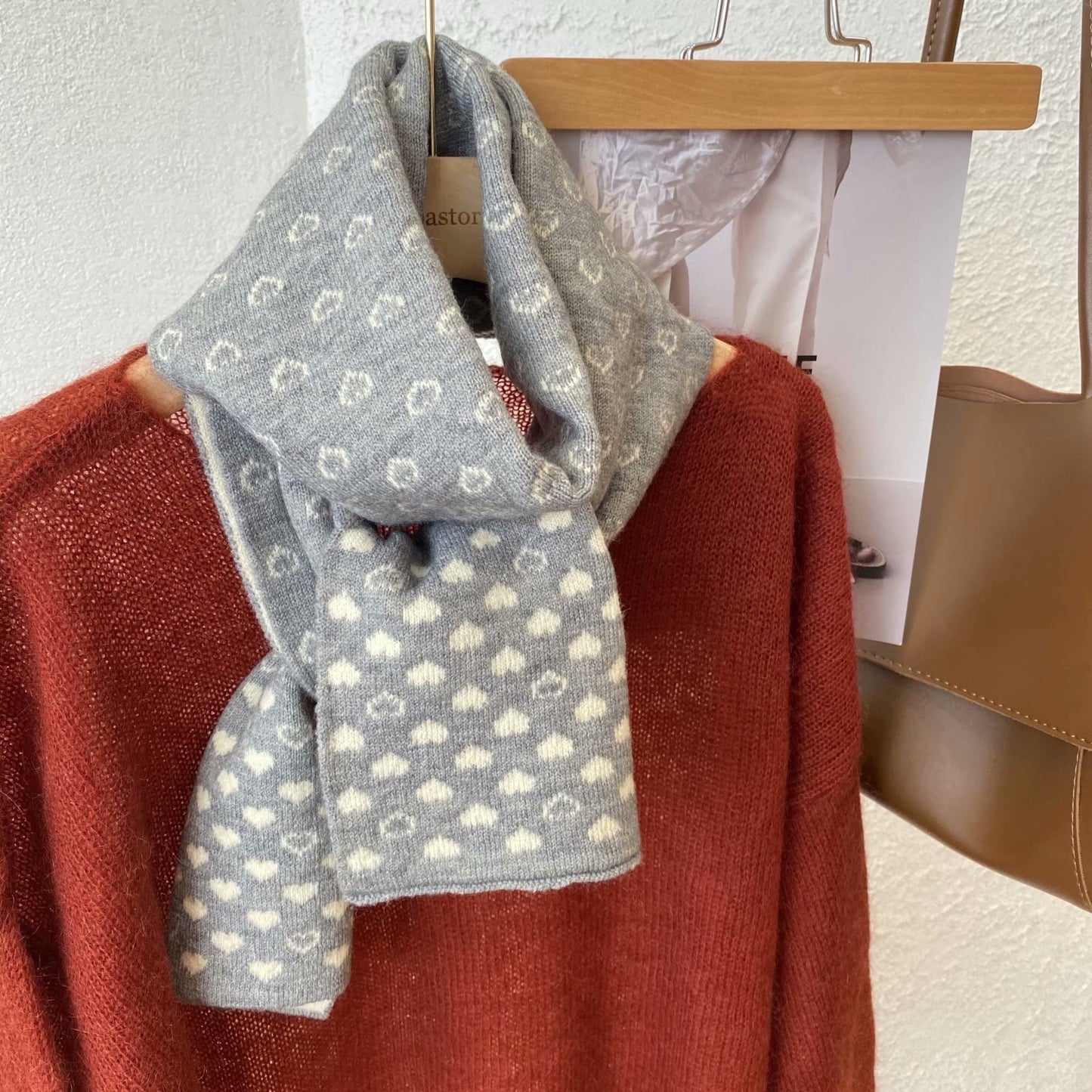 Women Stylish Scarf With Heart
