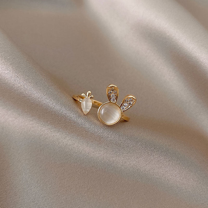 Cute Rabbit Adjustable Ring