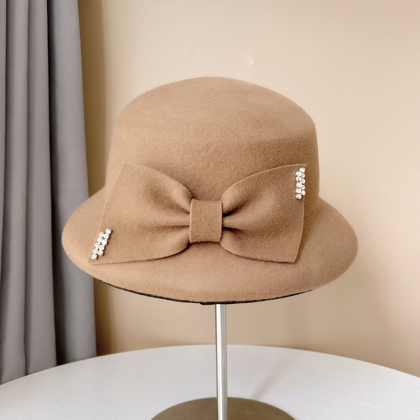 Women Elegant Wool French Bucket Hat