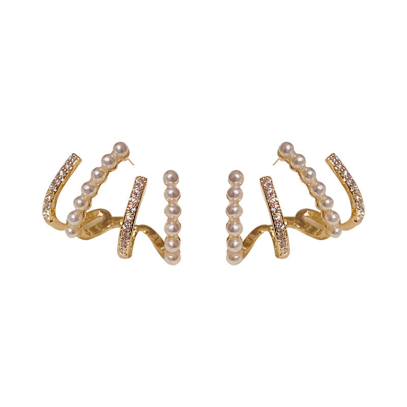 Women Cute Earrings With Pearl