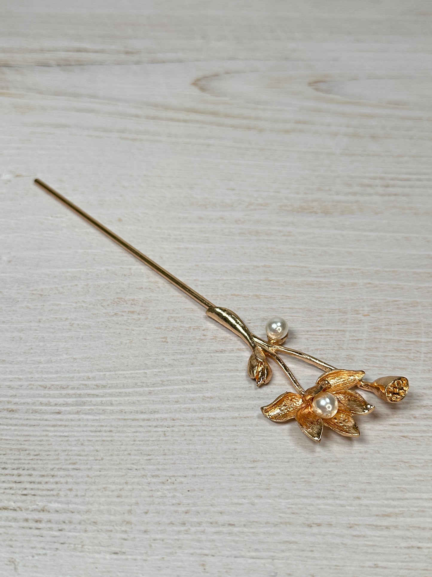 Lotus Flower Hair Stick