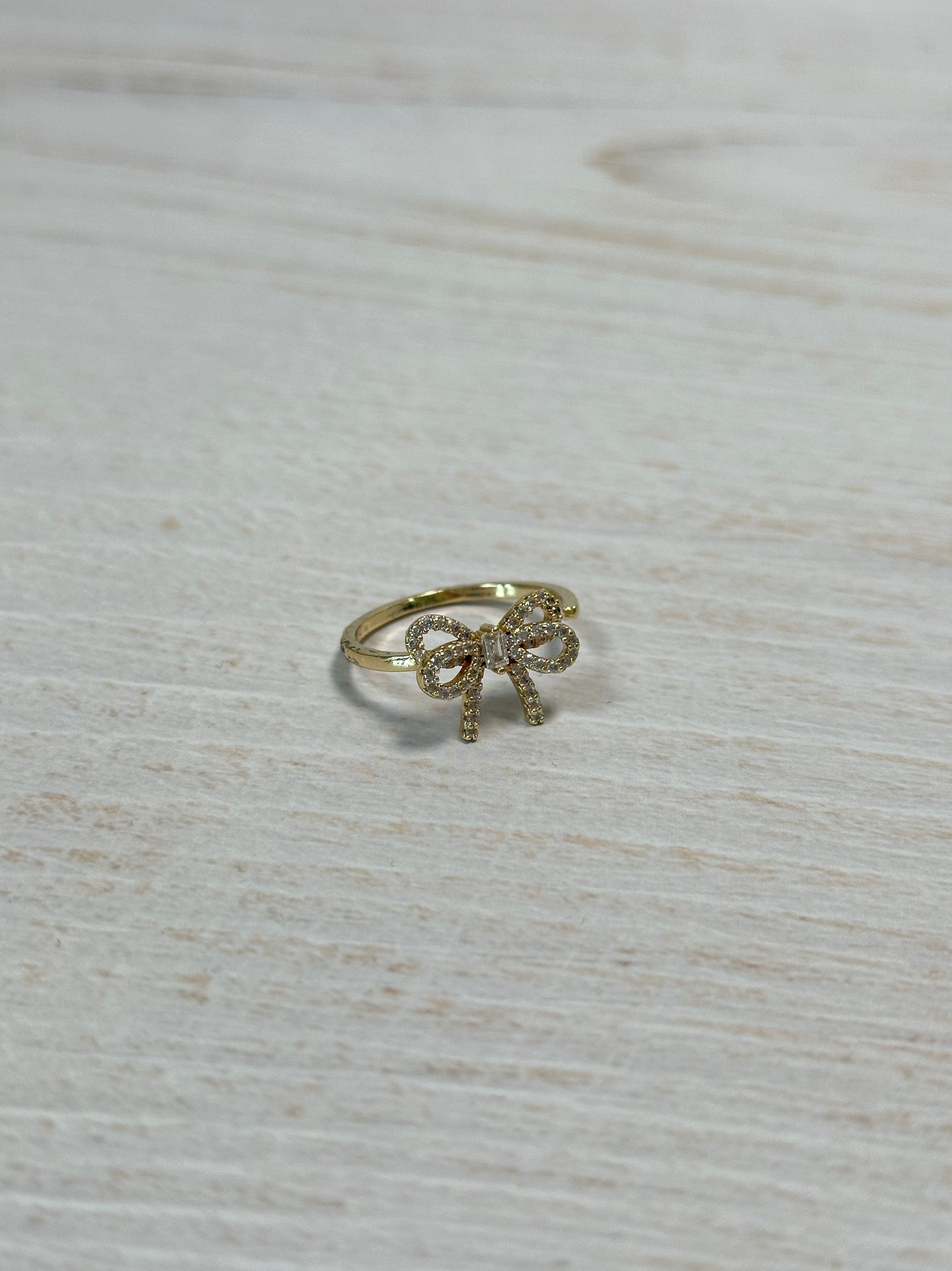 Simple Bow Adjustable Ring