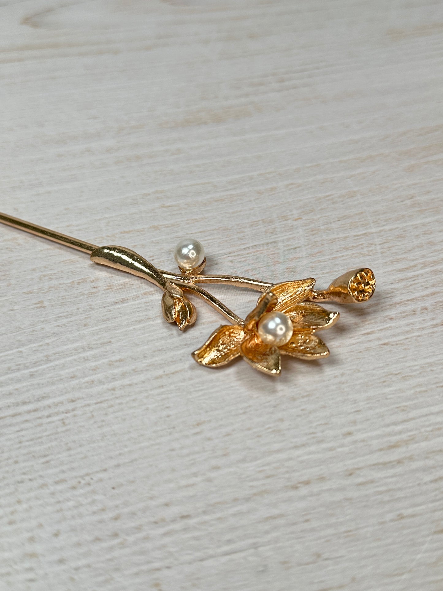 Lotus Flower Hair Stick