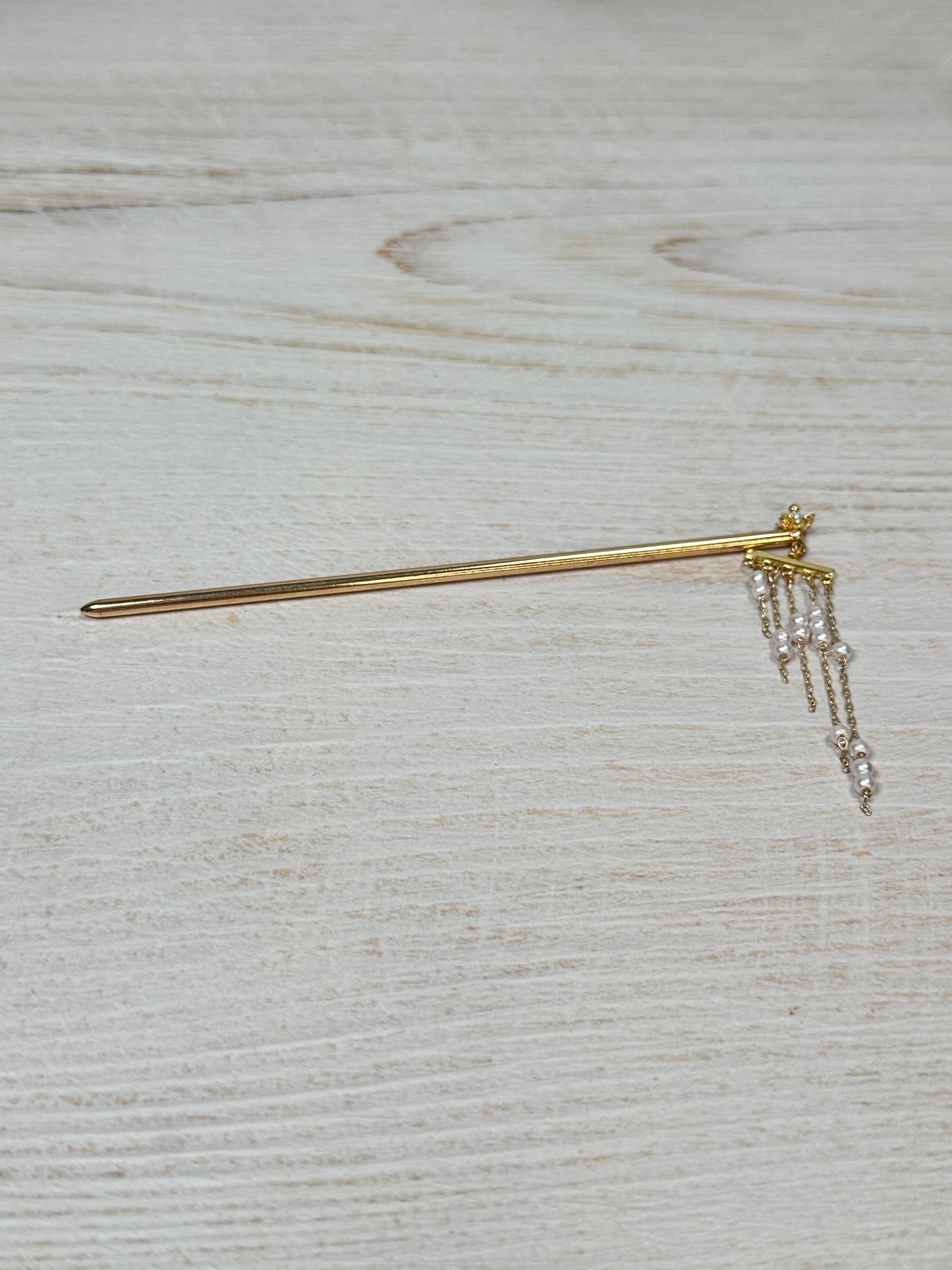 Hair Stick with Pearl Tessel