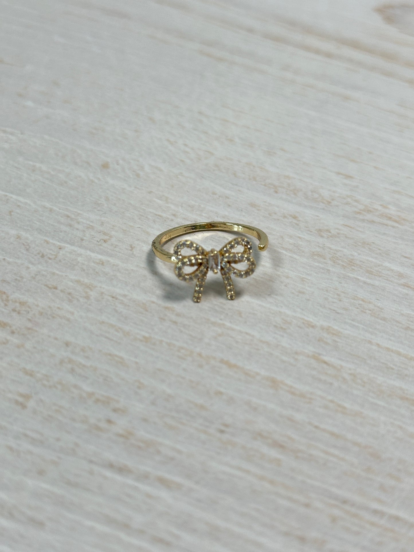 Simple Bow Adjustable Ring