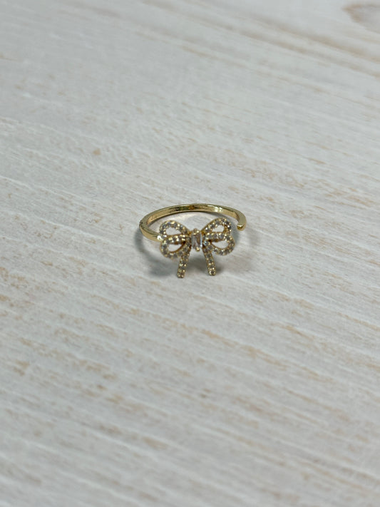 Simple Bow Adjustable Ring