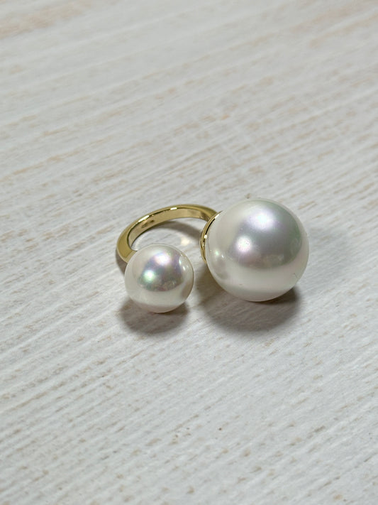 Fashion Pearl Adjustable Ring