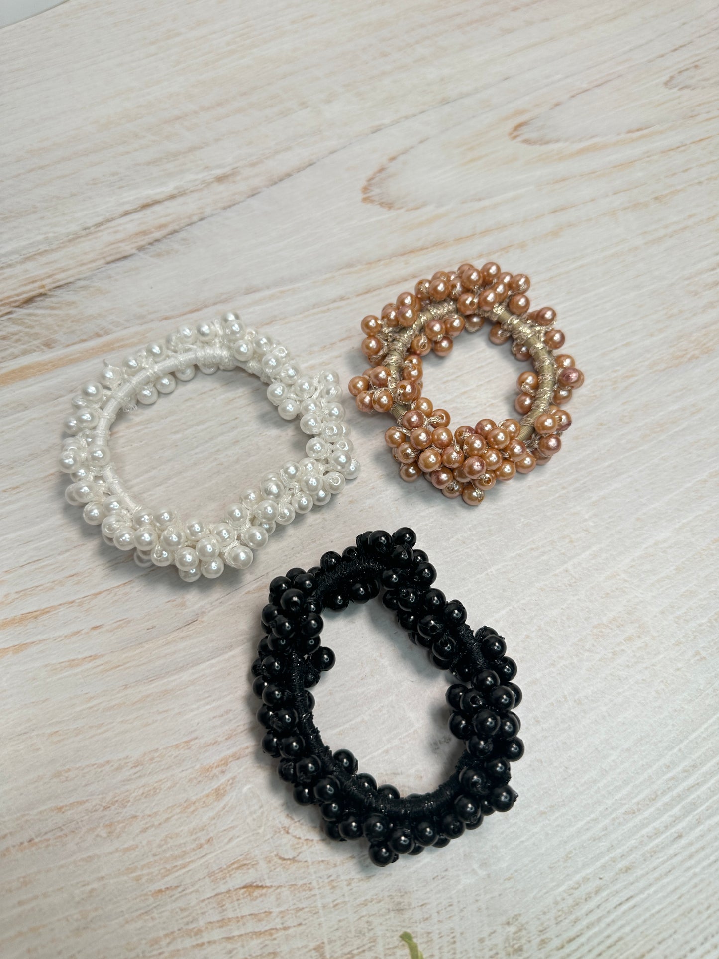 Pearl Hair Tie 3 PCS