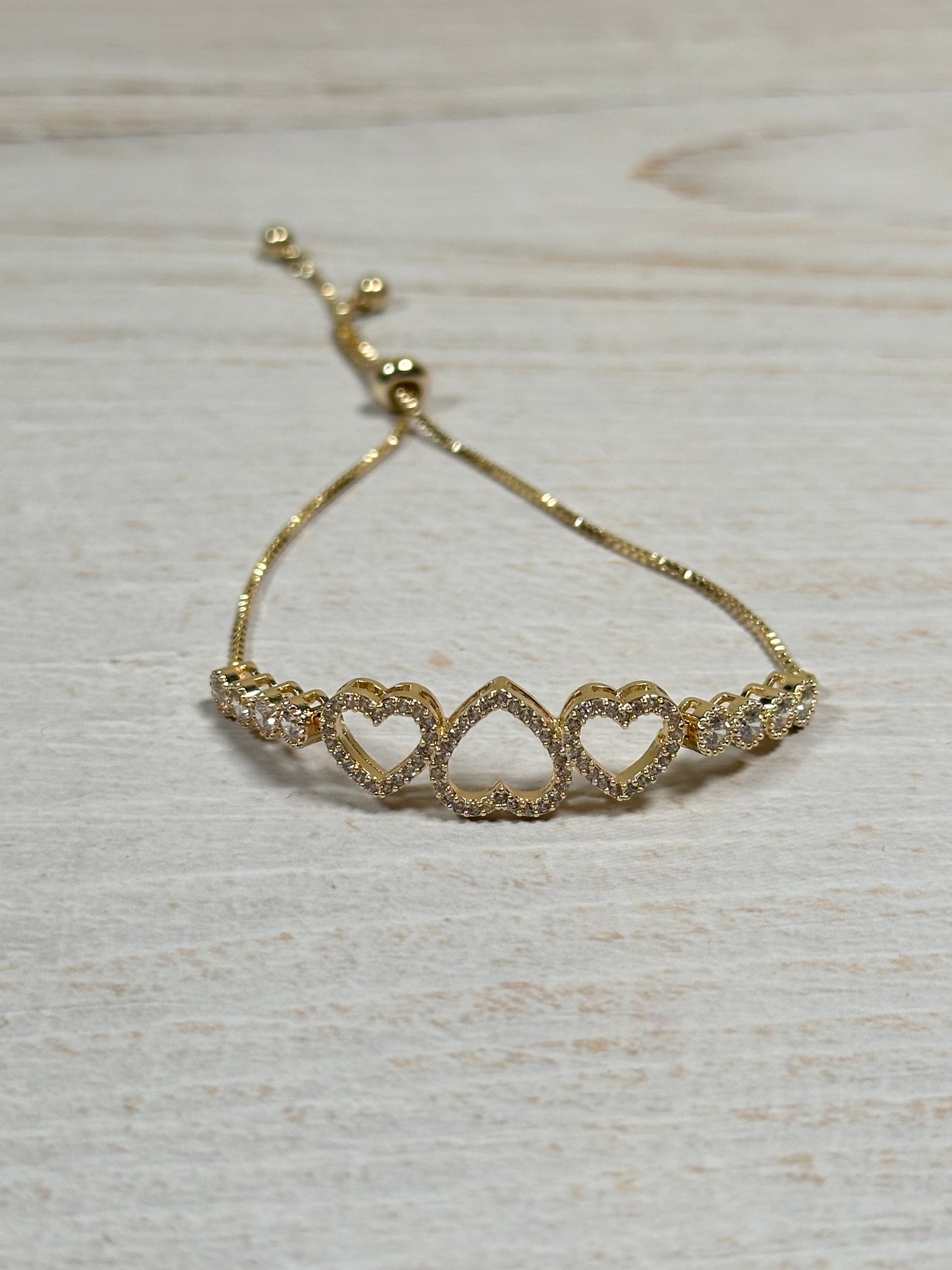 Most Favorite Style! Adjustable Heart Bracelet