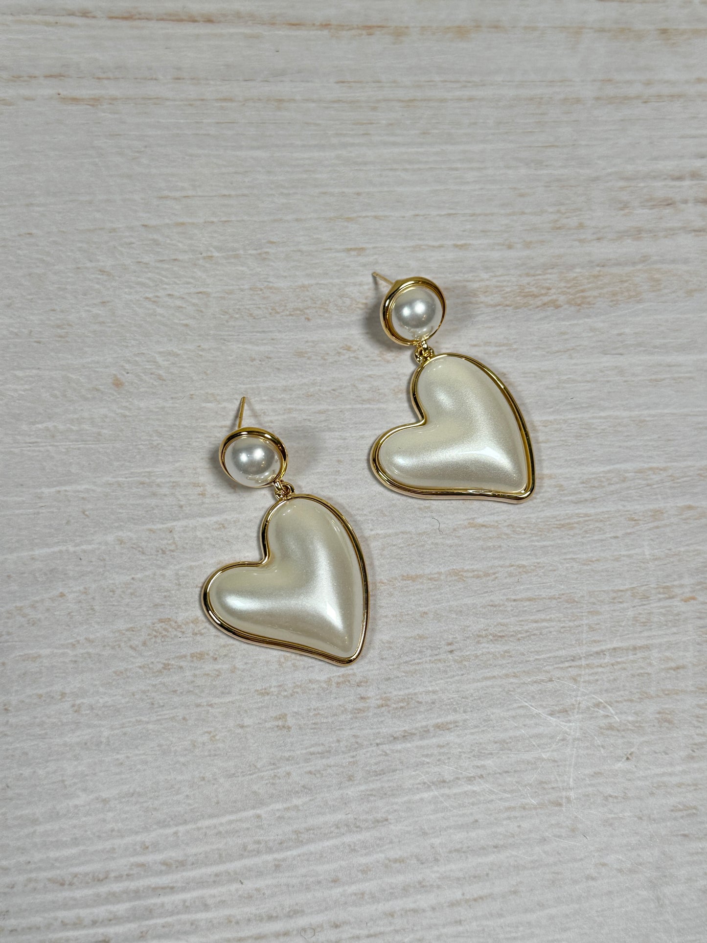 Fashion Heart Pearl Earring