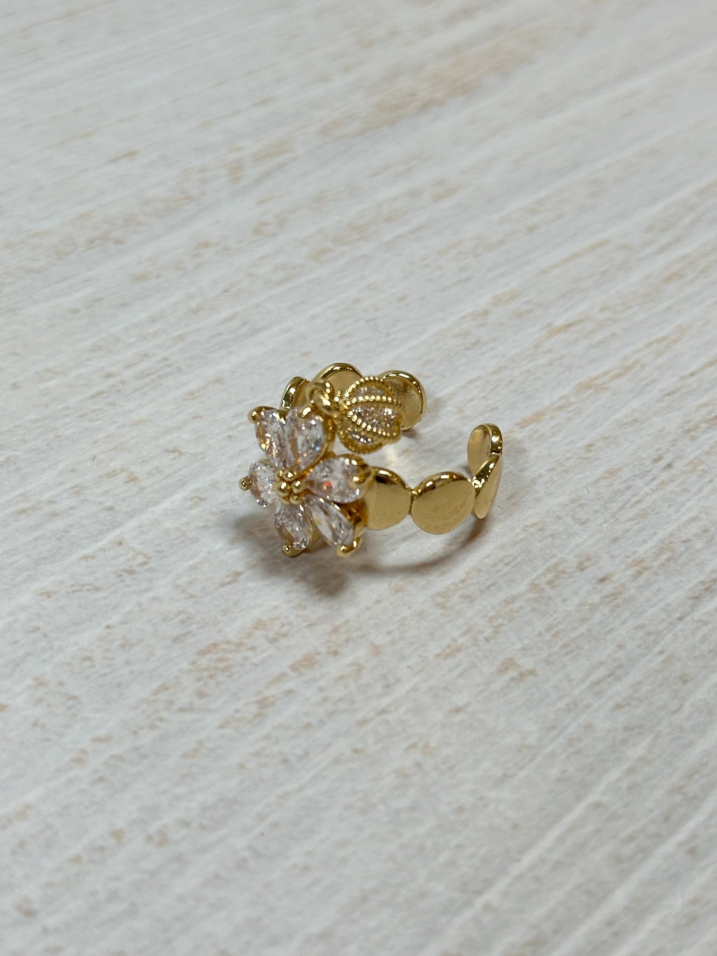 Quality Flower Adjustable Ring