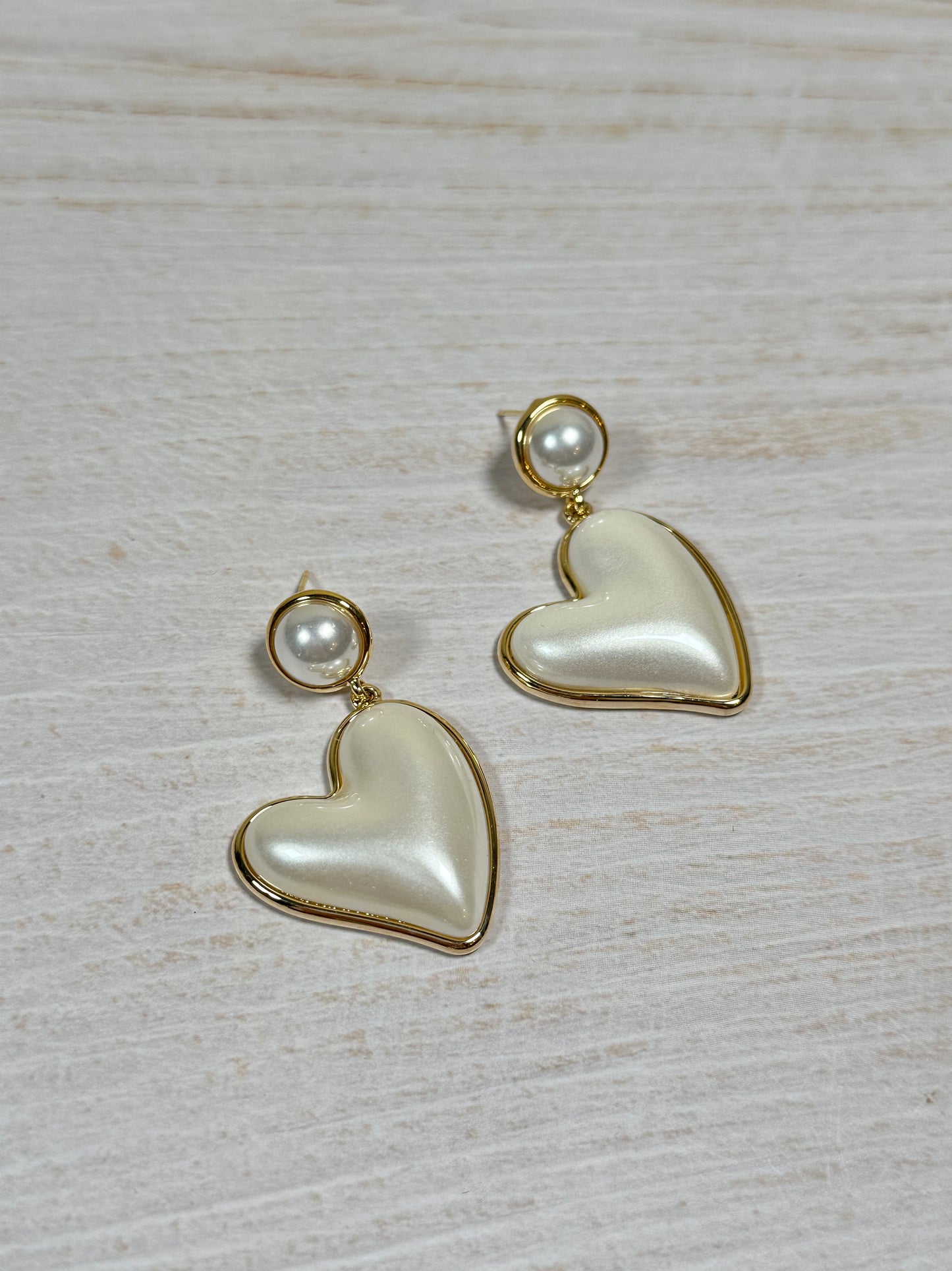 Fashion Heart Pearl Earring