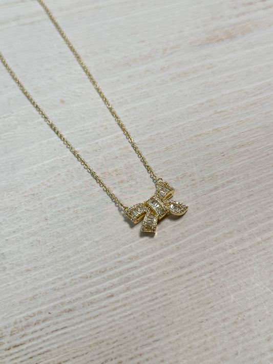 Fashion Bow Pendant Necklace