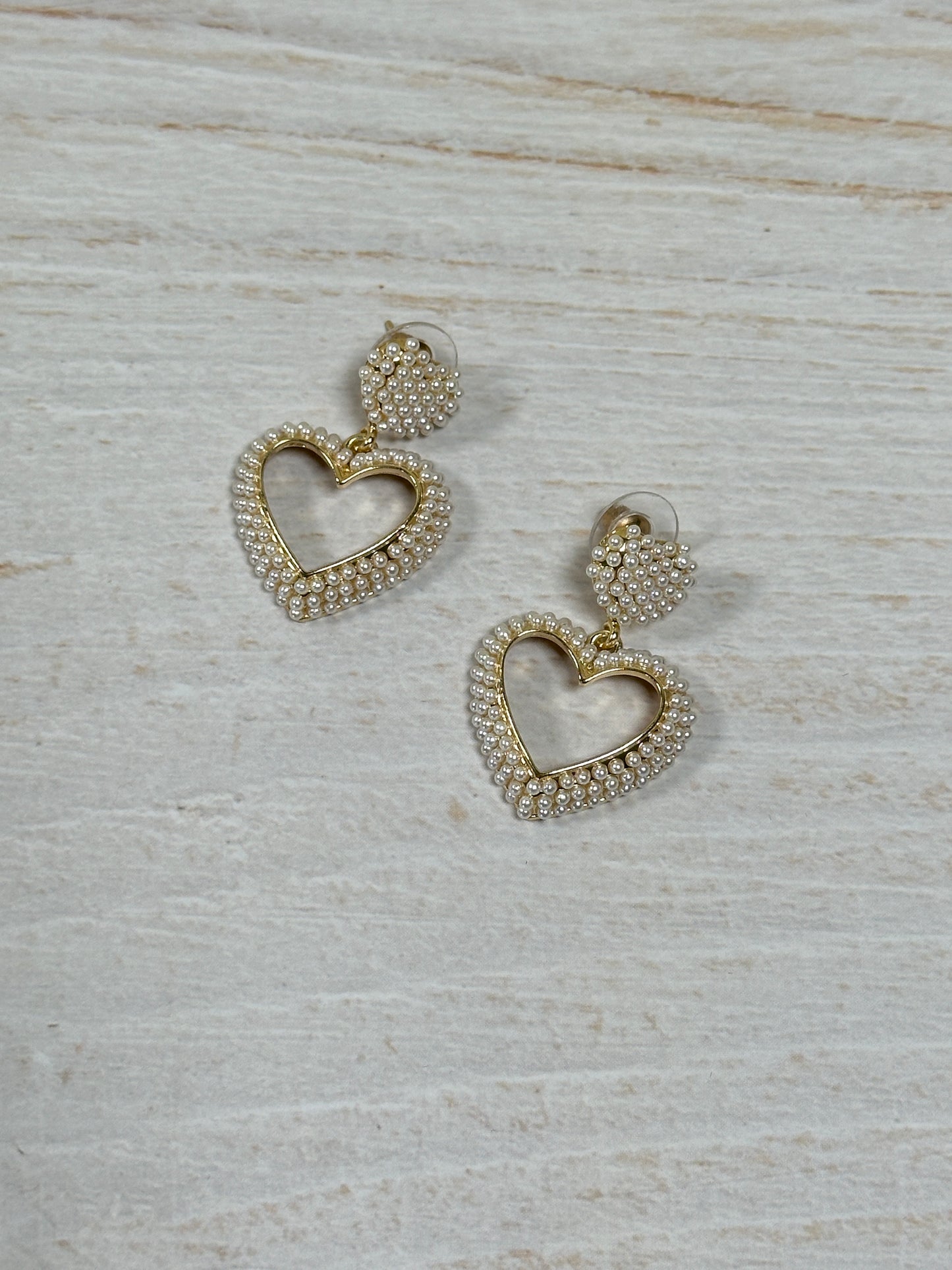 Heart Pearl Earring