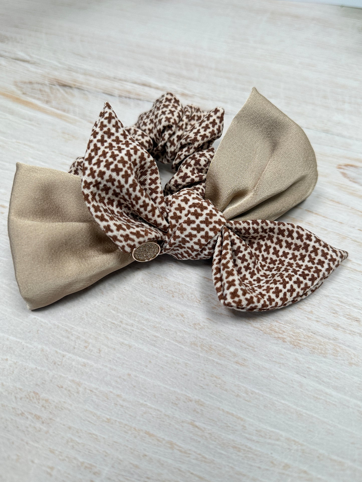 Women Stylish Bow Tie, Khaki