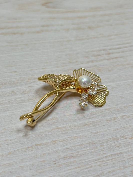 Leaf Flower Brooch