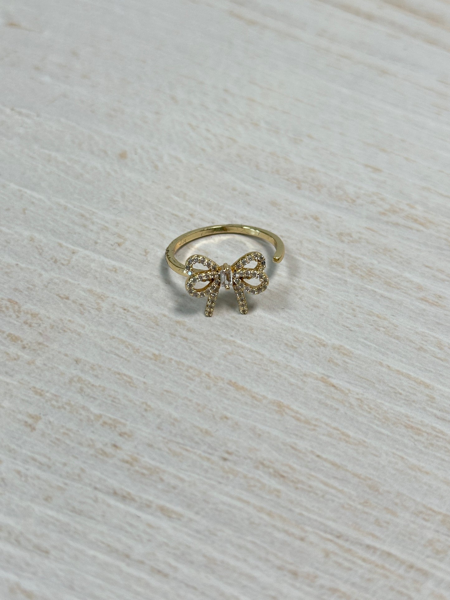 Simple Bow Adjustable Ring