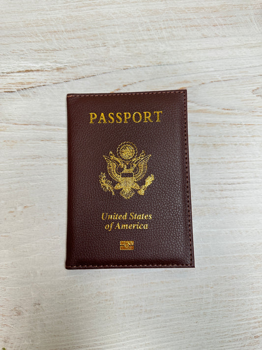 Passport Cover, Brown