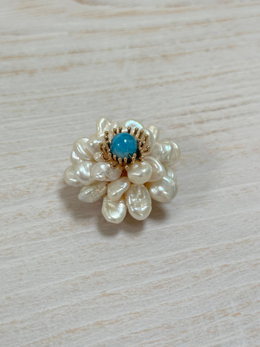 Pearl Flower Brooch