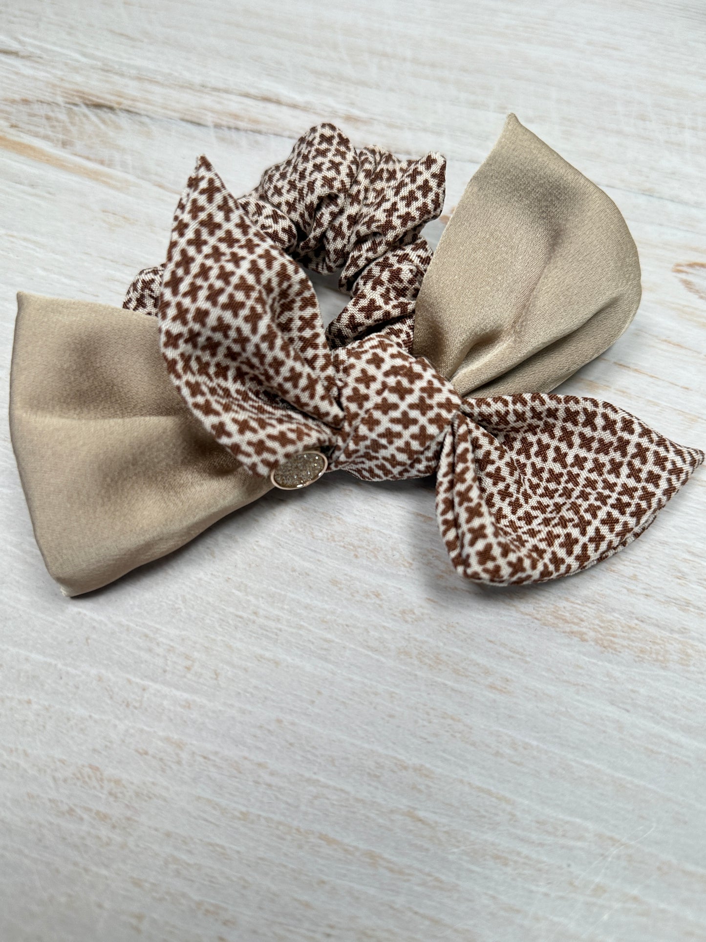 Women Stylish Bow Tie, Khaki