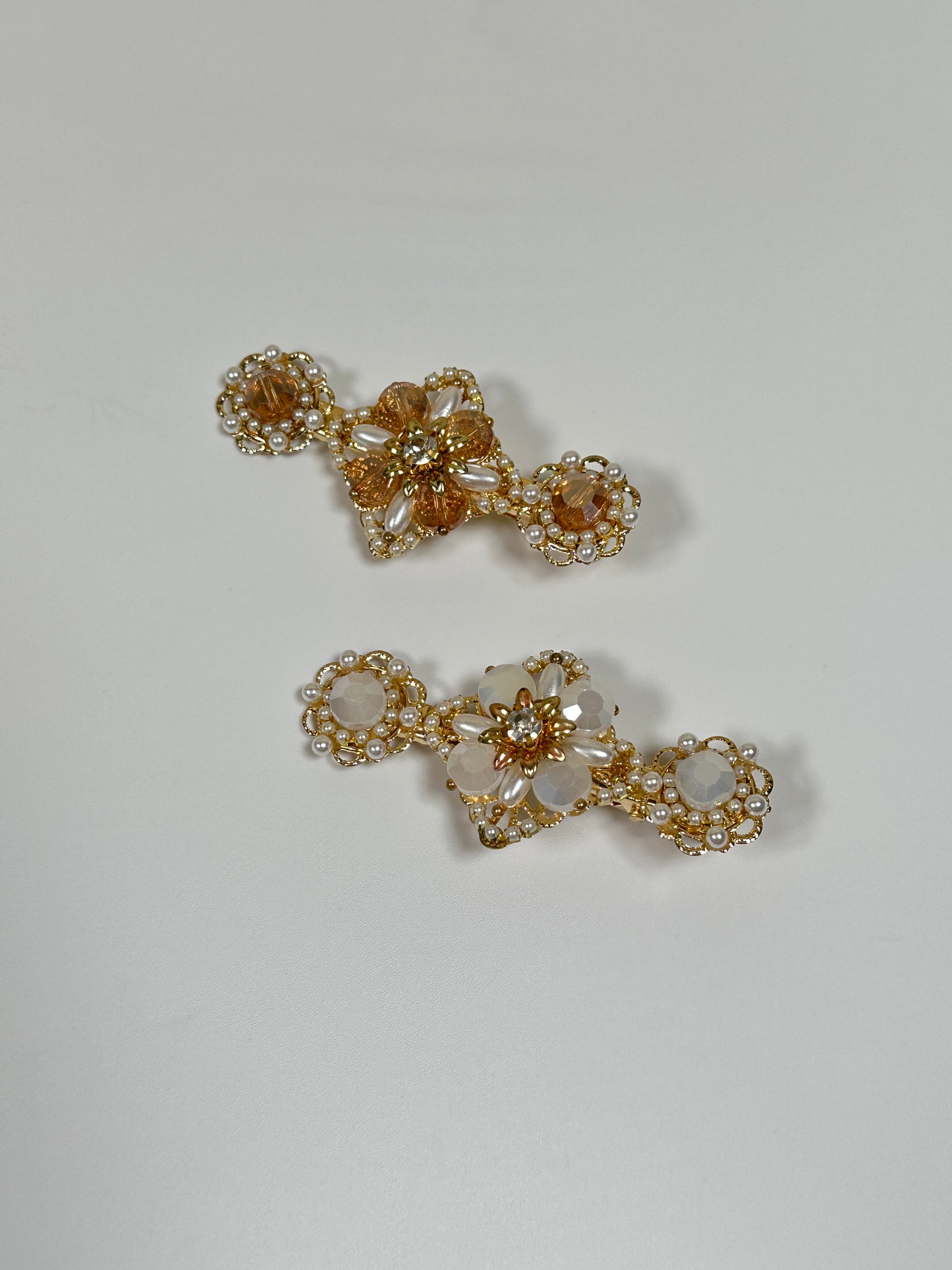 Flower Style Hair Clip, Two Pieces