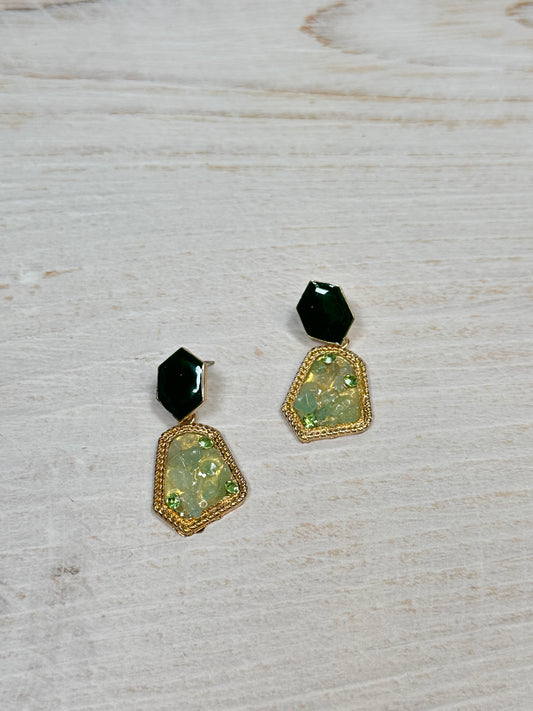 Fashion Earring, Green