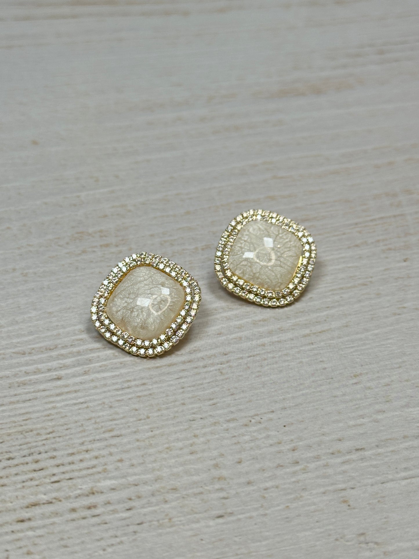 Fashion Square Crystal Earring