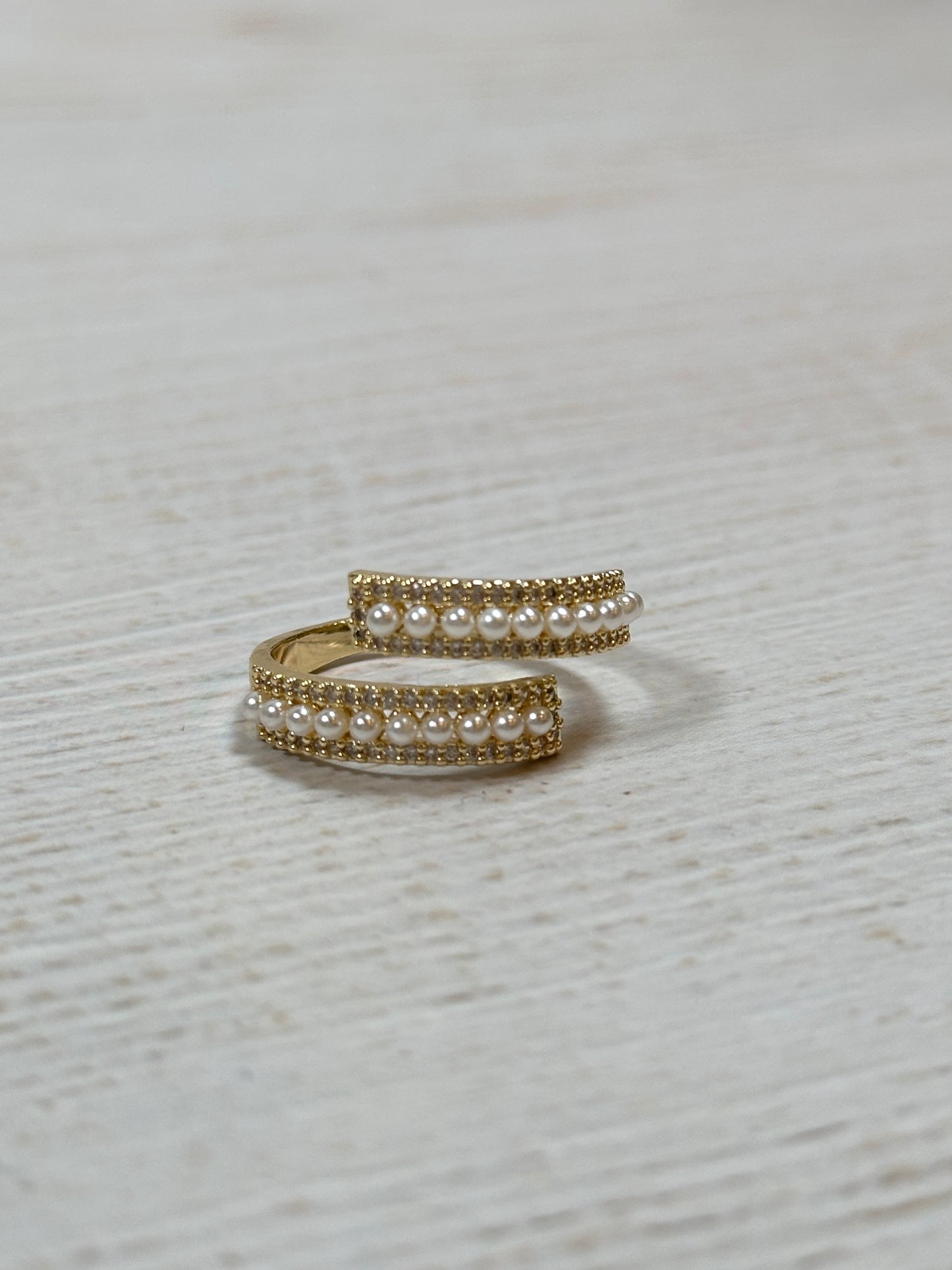 Quality Pearl Adjustable Ring