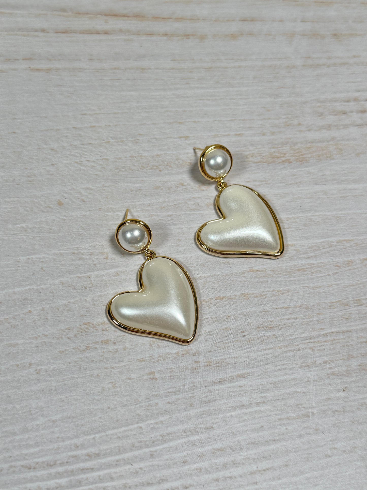 Fashion Heart Pearl Earring