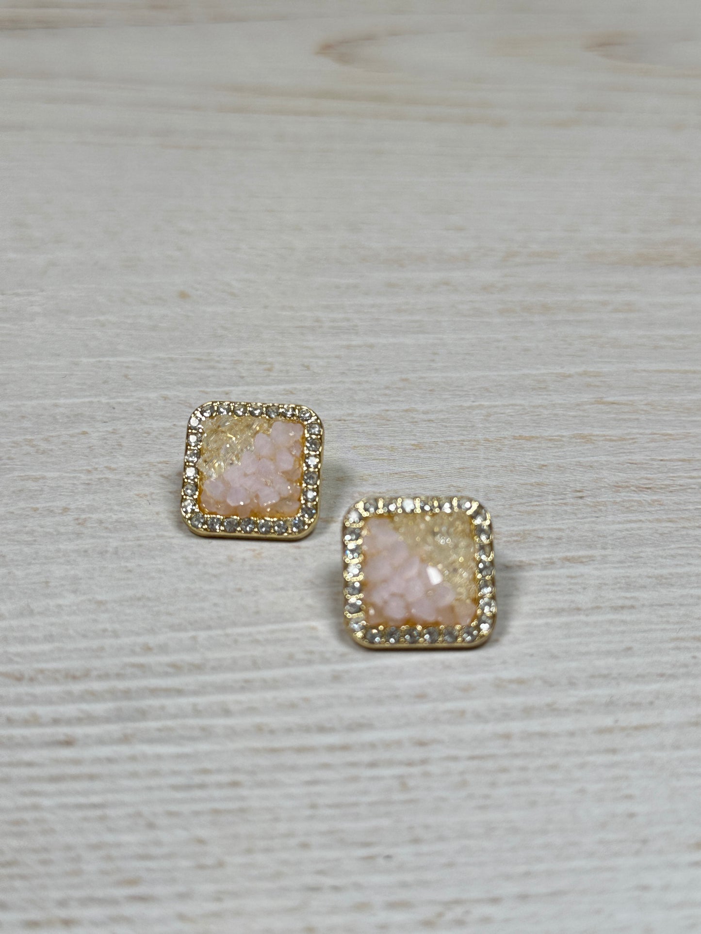 Sparkling Fashion Earring, Pink