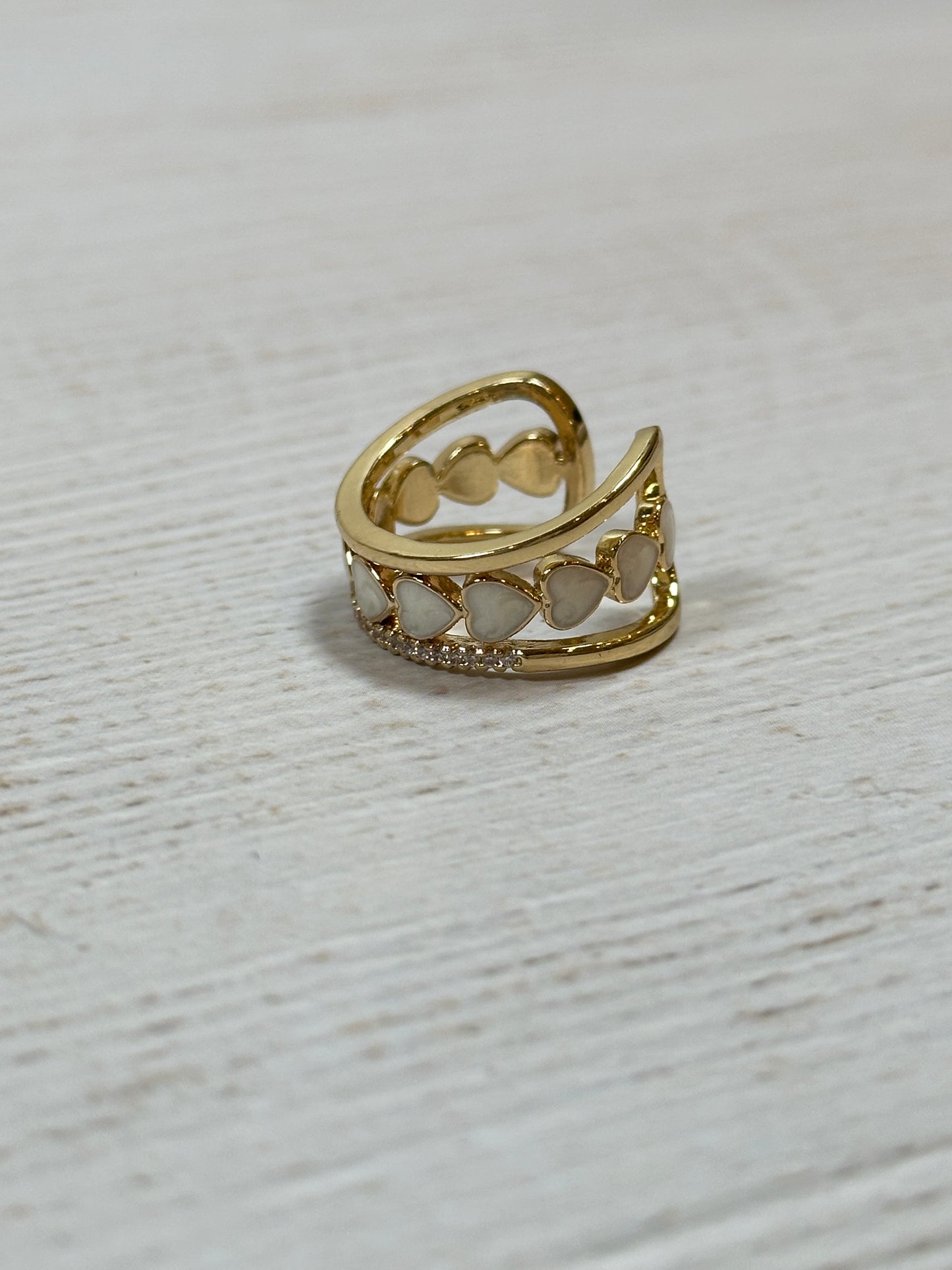 Heart Design Adjustable Ring