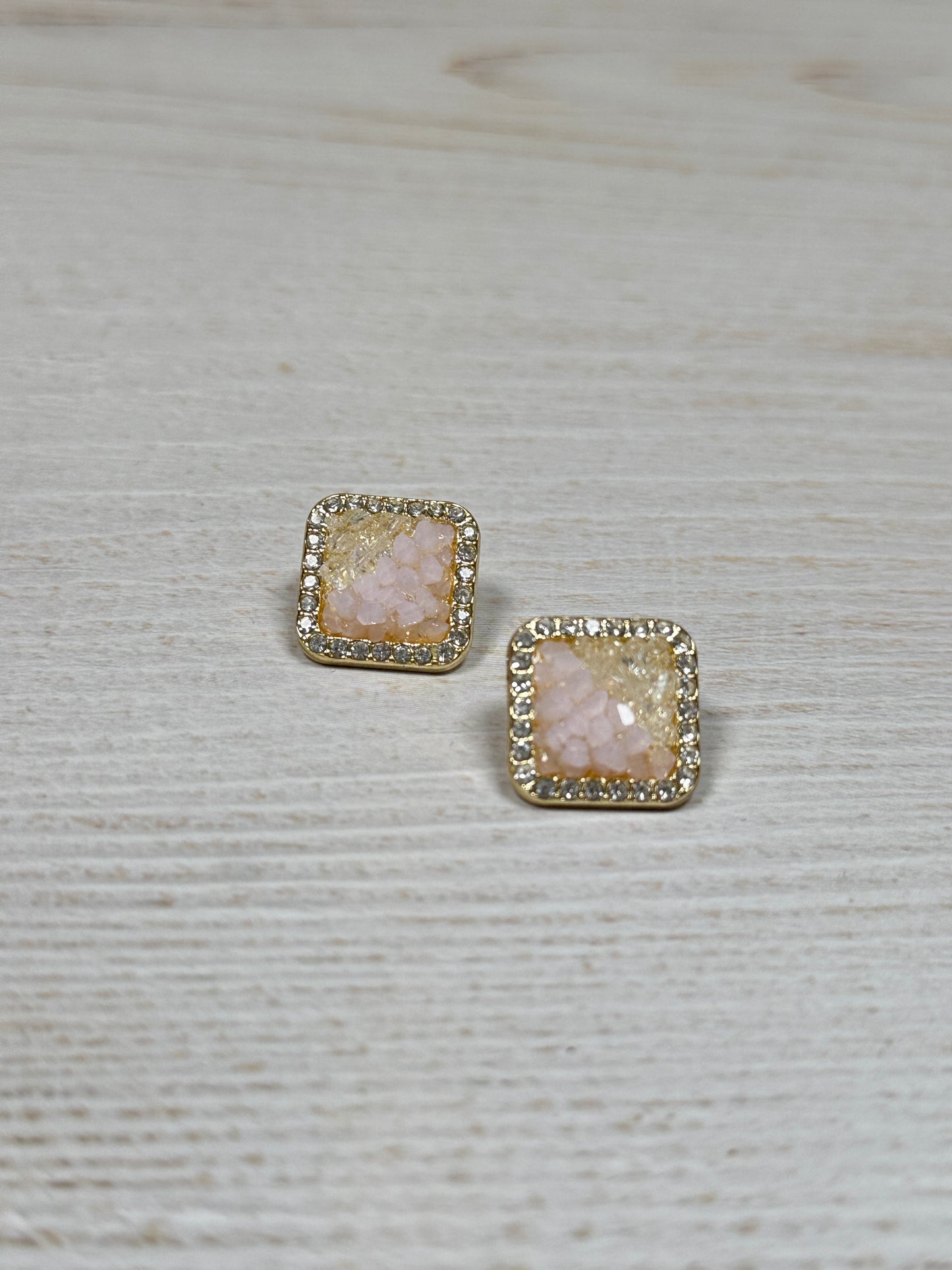 Sparkling Fashion Earring, Pink