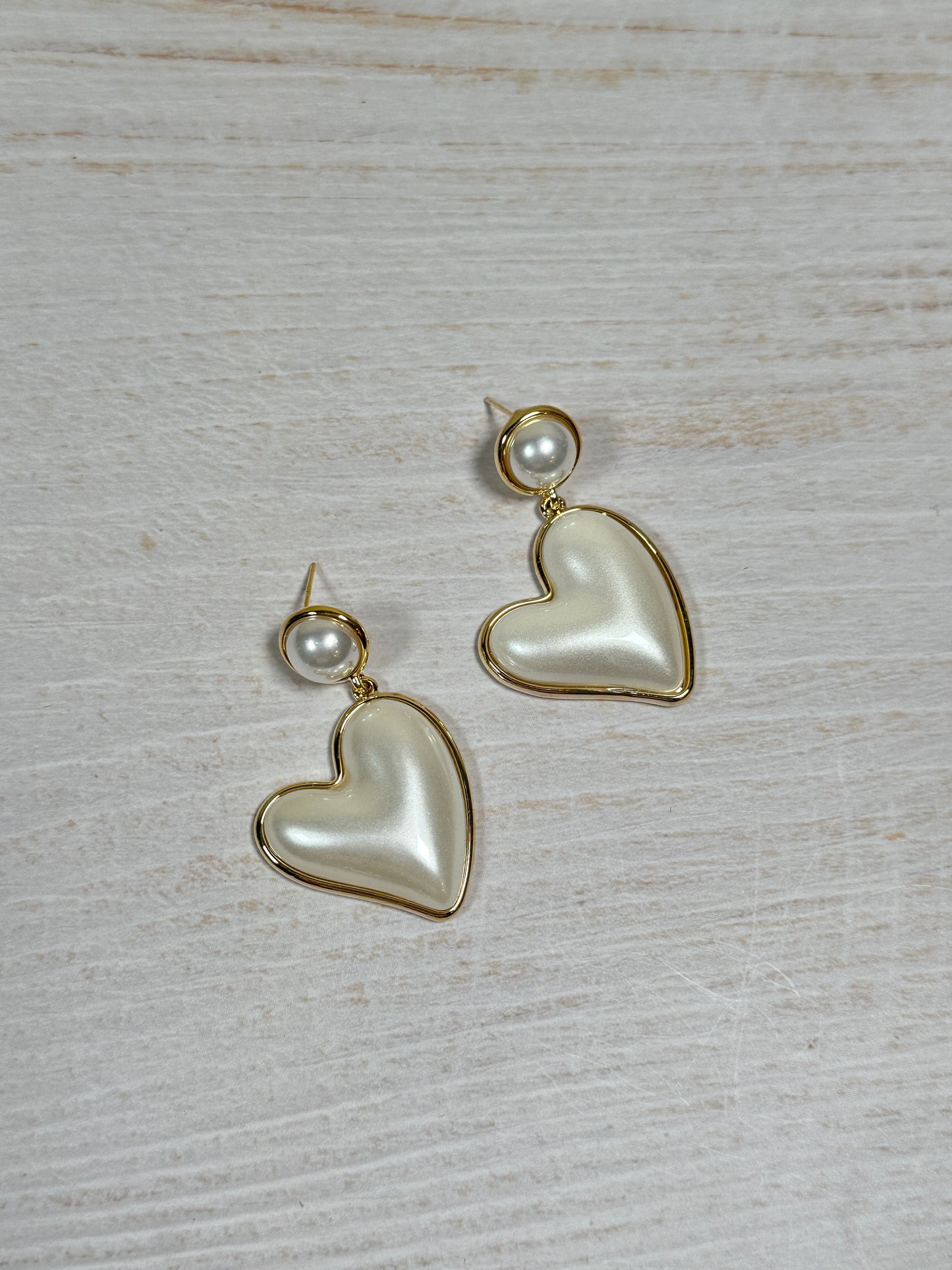 Fashion Heart Pearl Earring