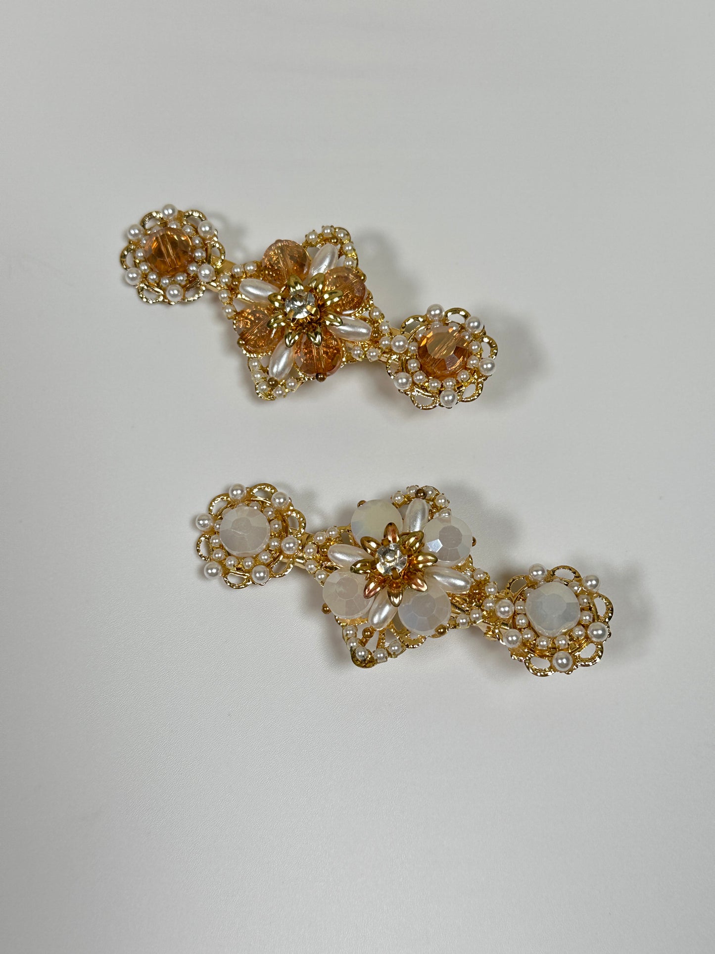 Flower Style Hair Clip, Two Pieces