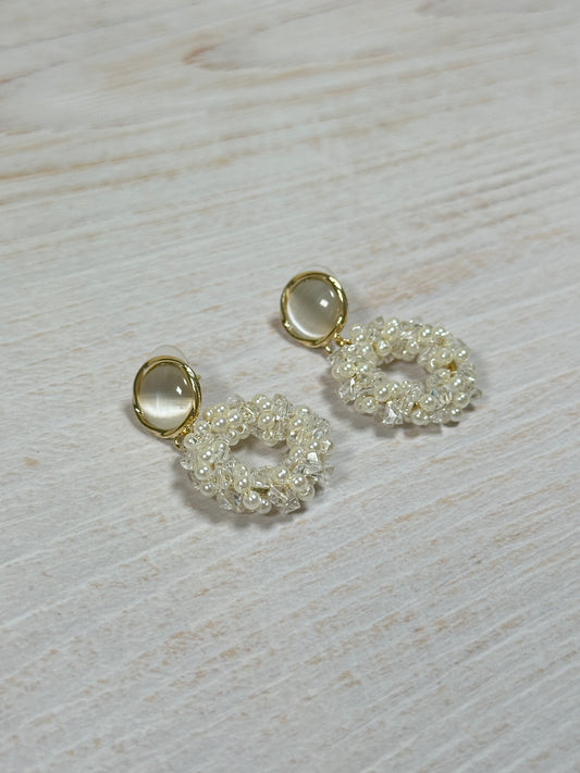 Crystal Loop Earring