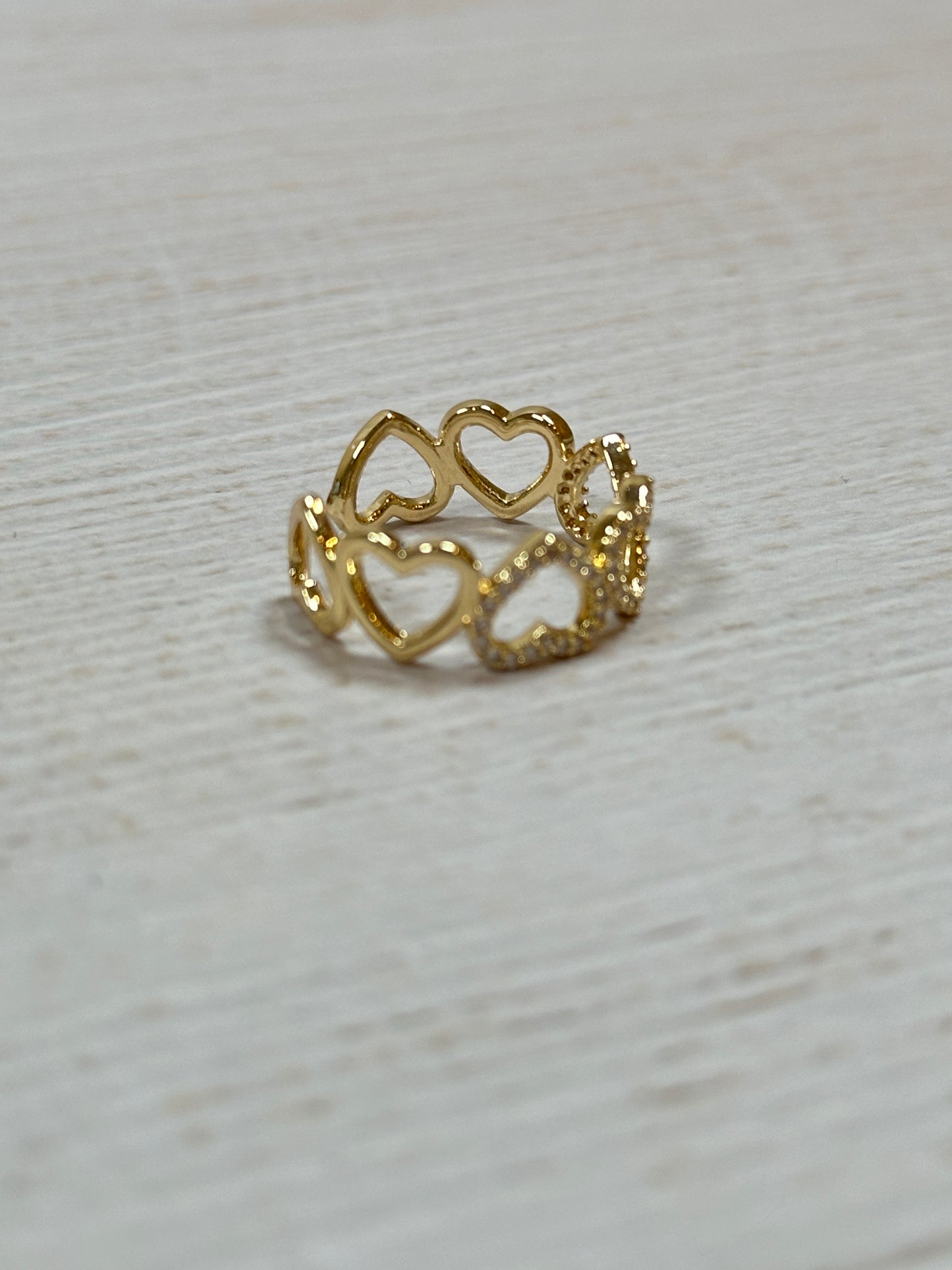 Open Heart Adjustable Ring