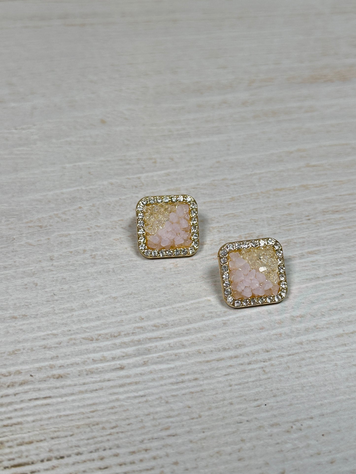 Sparkling Fashion Earring, Pink