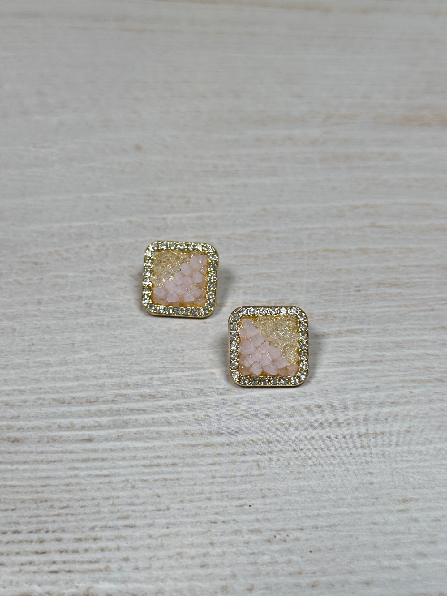 Sparkling Fashion Earring, Pink