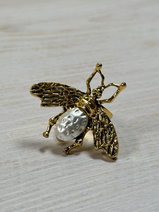 Vintage Bee Adjustable Ring