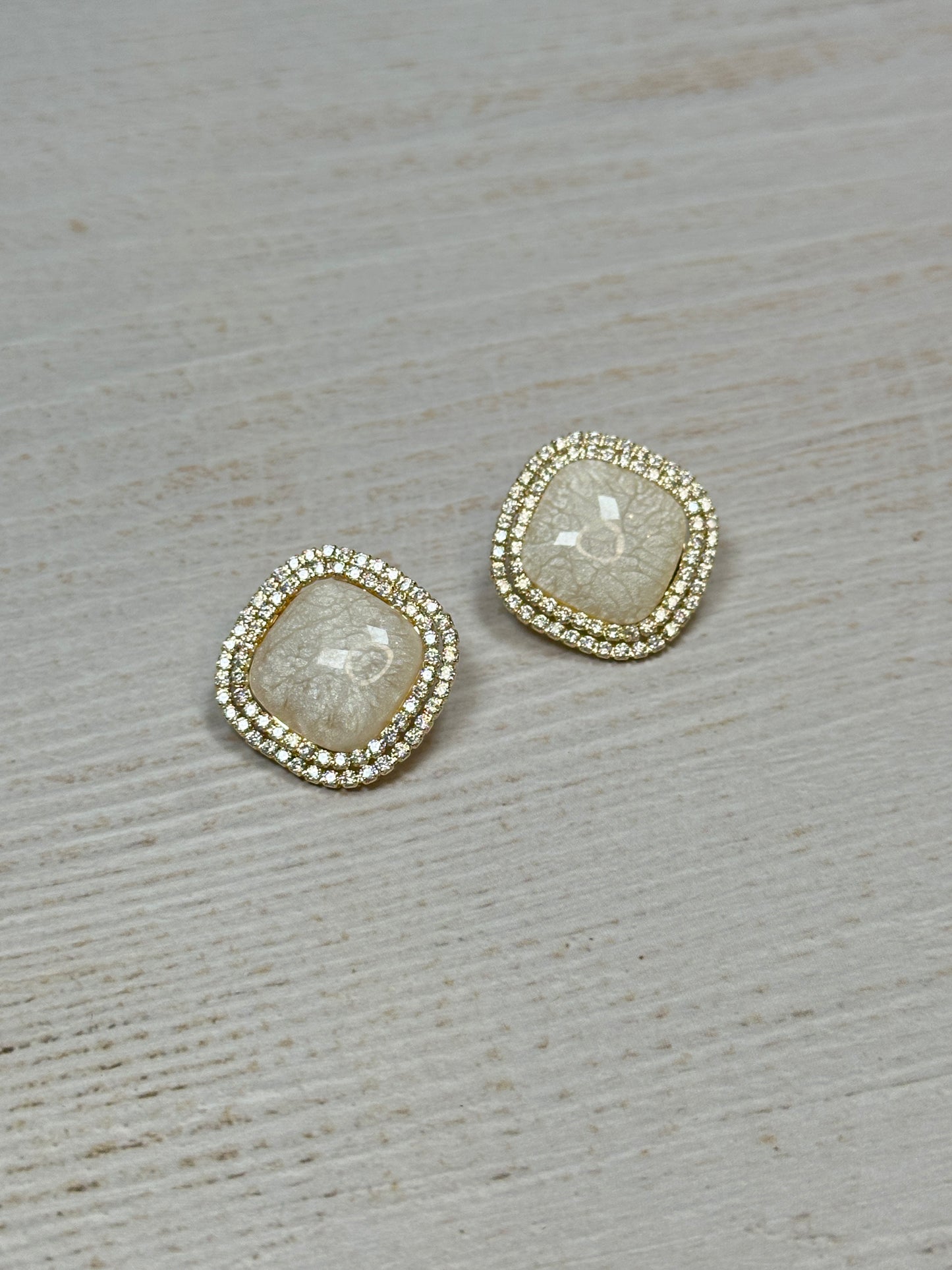 Fashion Square Crystal Earring