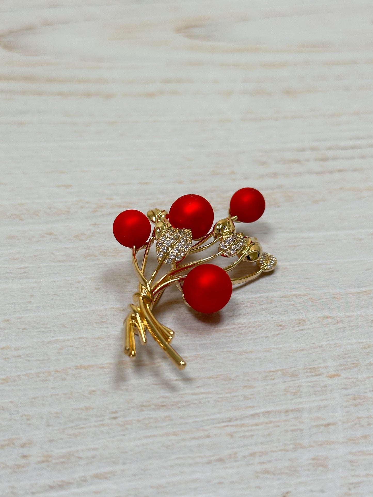 Pretty New Year Brooch