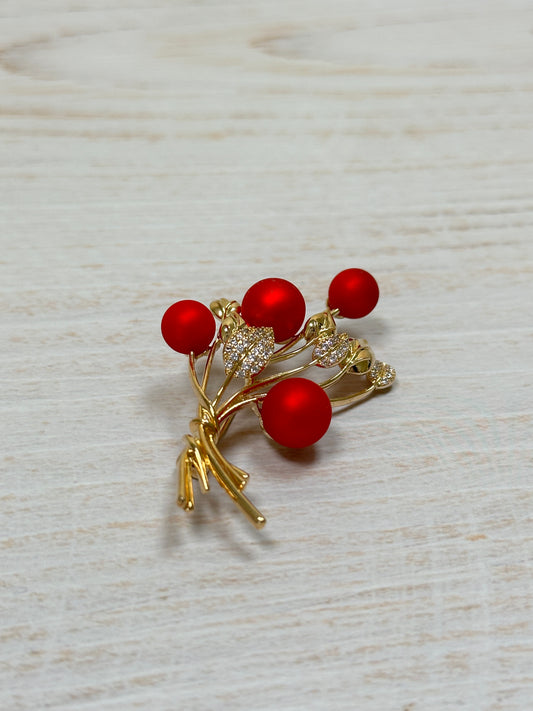 Pretty New Year Brooch